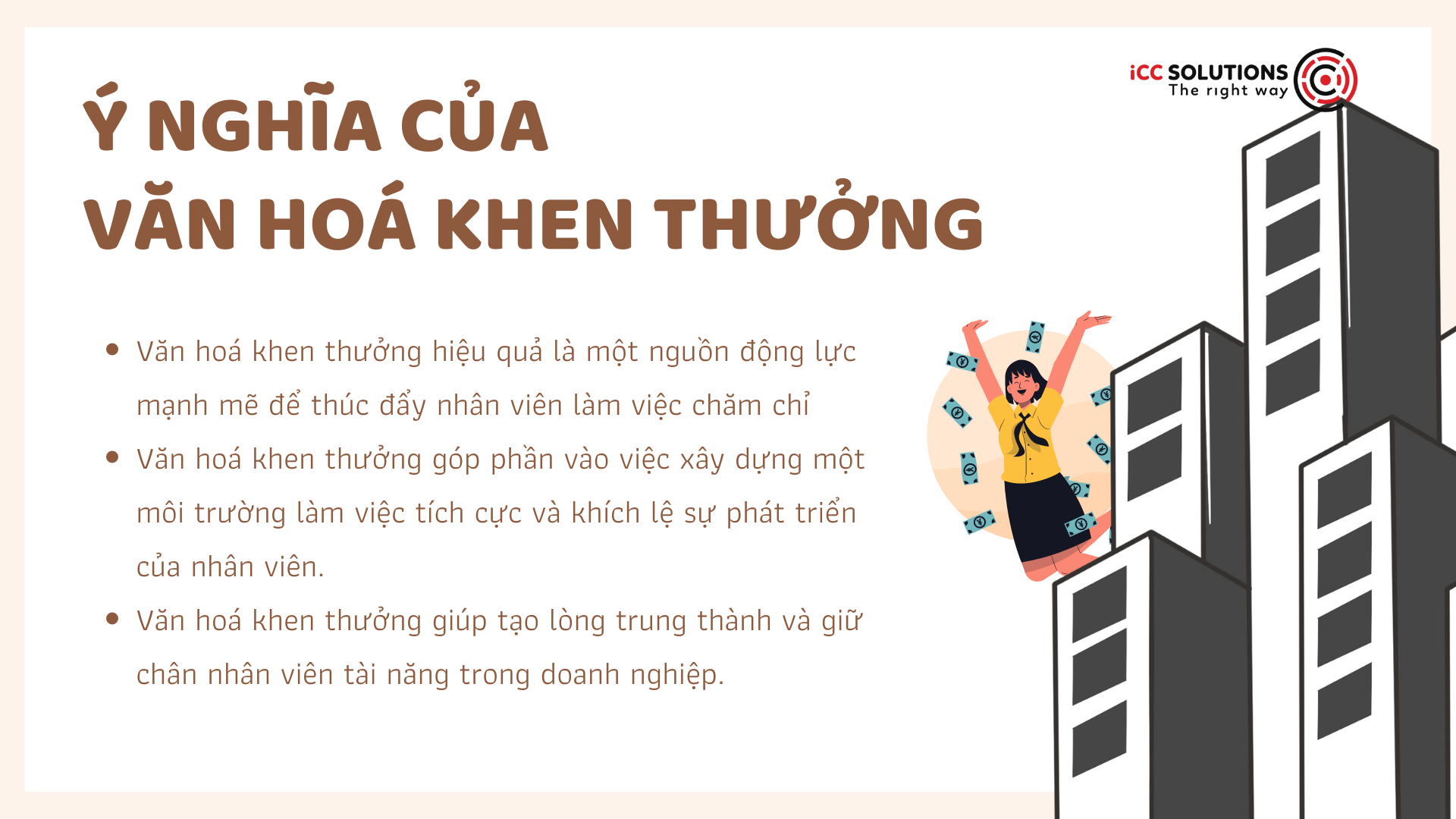 Văn hoá khen thưởng: Khen đúng- thưởng trúng.Cung cấp các gợi ý và cách thức thiết lập văn hoá khen thưởng hiệu quả trong một doanh nghiệp.